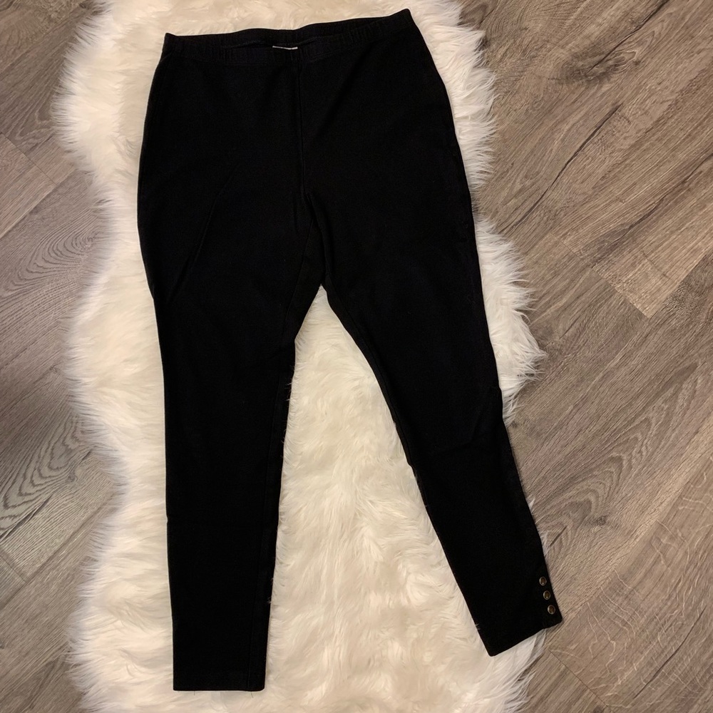 J.Jill 3-Button Women’s Classic Black Legging Pant
